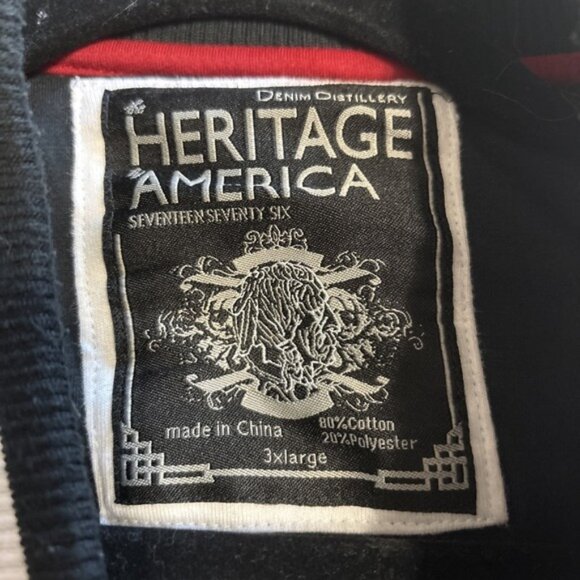 Heritage American Blue/Red varsity  jacket Lacrosse Embroidered‎ Patches 3XL - Picture 12 of 16